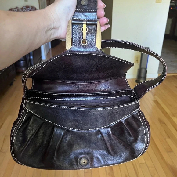 Celine shoulder bag with contrast stitching - Picture 5 of 7